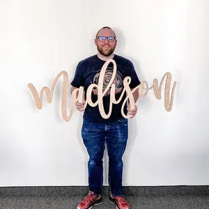 Name Sign Wooden Name Sign Nursery Name Sign Baby Name Sign Family Name Sign Custom Wood Name Sign Laser Cut Name Sign Name Crib Sign