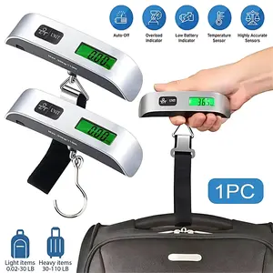 Portable Electronic Luggage Scale –& 1 Count Handheld Digital Display Scale –& Handheld Digital Display Scale for Home –& Travel –& Office –& School –& Weighing –& Tools and Gadgets