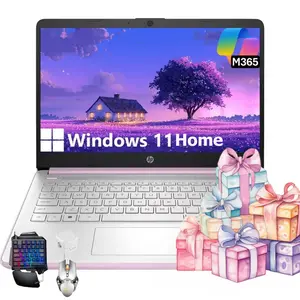 HP 2026 14" Ultra-Light Laptop | Intel Quad-Core | 8GB RAM 128GB UFS | Windows 11 Home | Honey Lavender | Student Business PC With Bundle Accessory