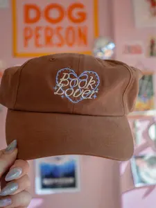 Brown Book Lover Baseball Hat