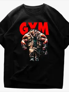 Bull TShirt Streetwear Athletic Minimalist Mens Fitness Muscle Black Tee Unisex Mens Womens Casual Tees Summer Tops