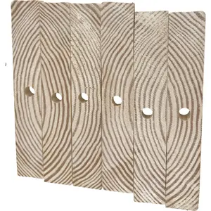 3008 Block Type 8 - Natural Medium Drilled Slat