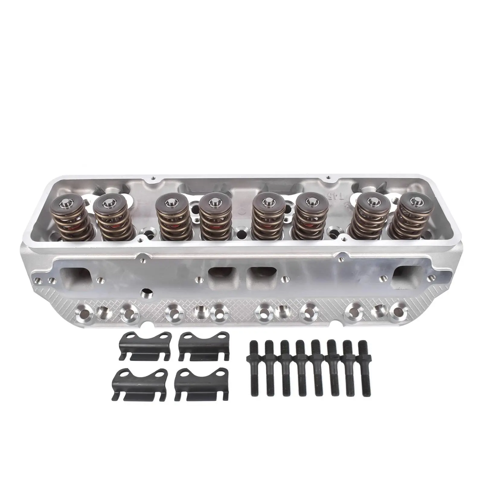 Aluminum Cylinder Head Assembly for Chevy SBC 327 350 383 V8, 190-200cc Runner, 64cc Chamber, 1 pc