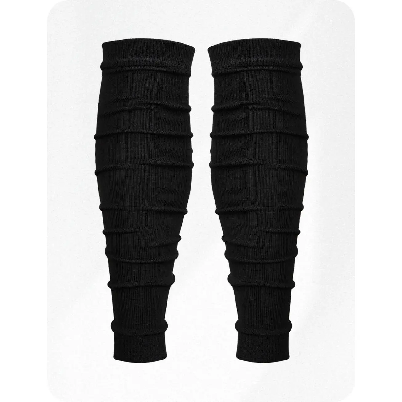 Exxact Sports Leg Sleeves for Men Football Calf Compression Sleeve, Calf Sleeves for Men & Boys, Football Leg Sleeve (1 Pair) (Black)