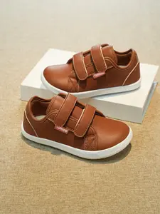 Fashionable Girls' Casual Sports Running Shoes, Eva Sole Soft Comfort, Color Block Letters, Dual Velcro Closure, Easy On/off, Kids Daily Wear