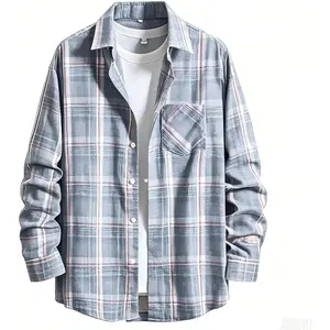 Men's Regular Fit Long Sleeve Plaid Flannel Button Down Shirt, Casual Shirts for Everyday Wear - Soft Comfortable Flannel