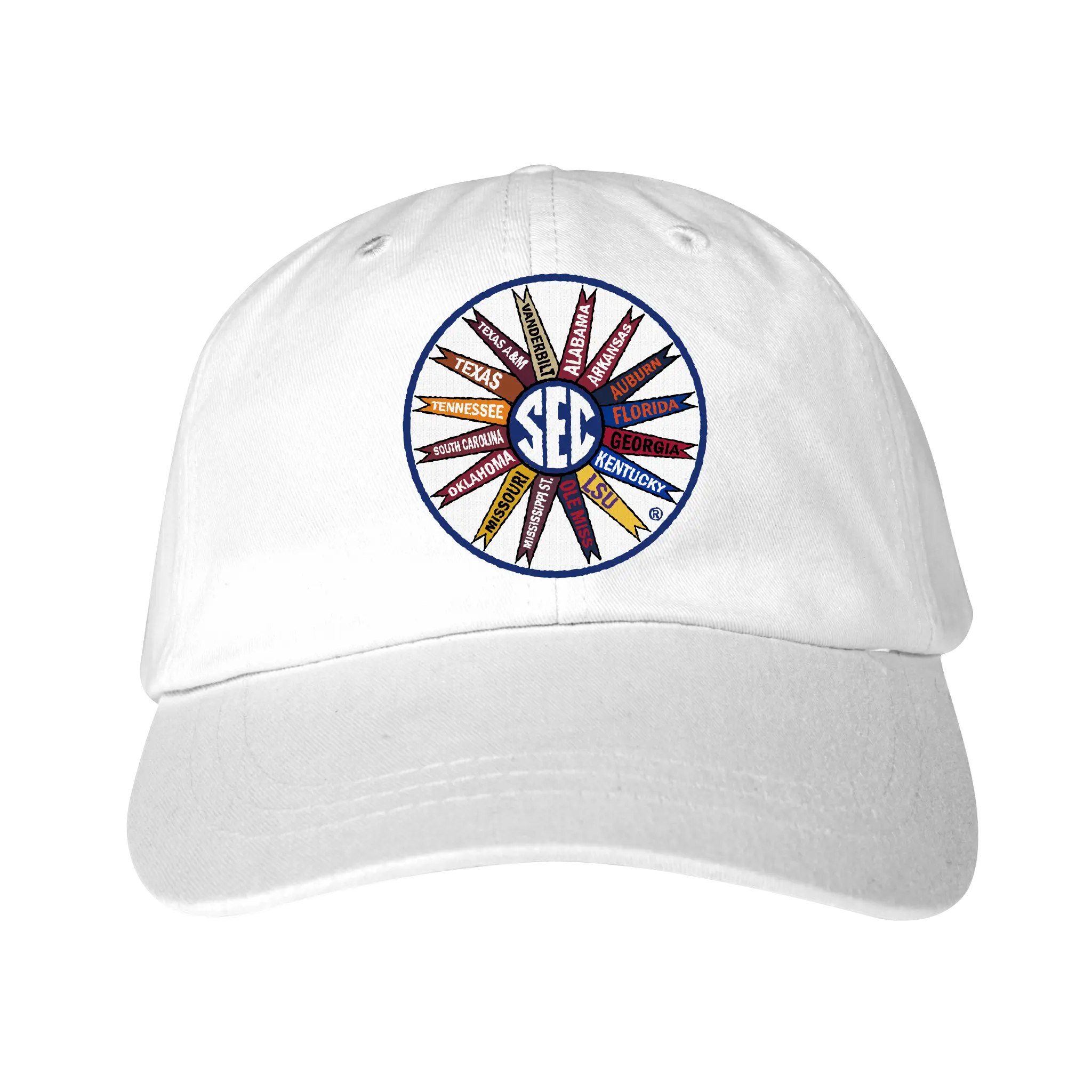 NCAA SEC Pinwheel Hat White