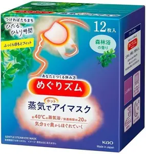 Megurism Gentle Steam Hot Eye Mask, Pack of 12