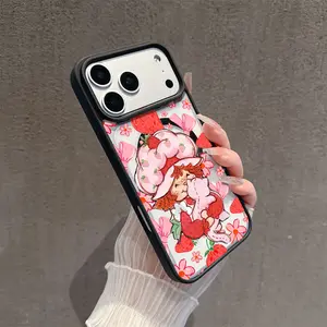 Strawberry Dream Whimsy Magnetic MagSafe Snap Case for iPhone 17/16 Pro Max 15 Pro 14 13 12 Mini 11 XR XS Plus SE Shockproof Slim Protective Cover