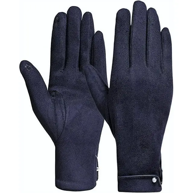 Bravo! Warm Winter Gloves with Faux Pearl Fleece Lined Thick Touchscreen Gloves