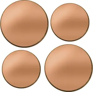 4-Piece Electric Burner Cover Set, Copper, 2-8" & 2-10" Covers