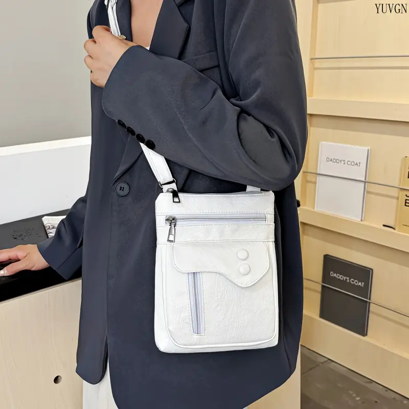 Women's Vertical Multi-layer Mini Crossbody Bag - Portable Trendy Single-Shoulder Purse, Small Daily Gym Crossbody Bag for Sports & Outdoor Use, Purses Crossbody Bag