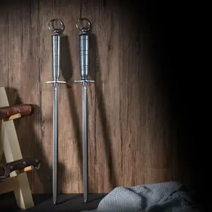 High-End Professional Gold Sharpening Rod for Knives, Non-Slip Comfortable Handle, Durable Hard Body, Suitable for Home Kitchen Restaurant Use