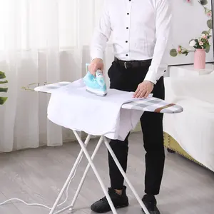 2Pcs/Set 42-Inch Desktop Ironing Board with Iron Rest Height Adjustable Removable Heat-Resistant Cover Foldable Anti-slip Clothes Sleeves Mini Ironing Board