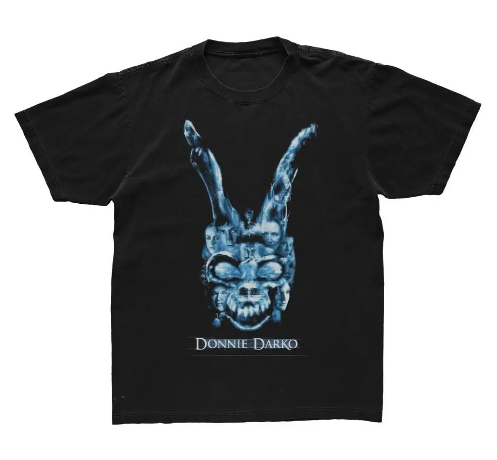 Donnie Darko Cast Characters Logo T-Shirt Cult Classic Horror Merch Horror Graphic Tee Donnie Darko T-Shirt Unisex Tops Trending Tops Menswear Underwear Tshirt Menswear Outdoor Round Neck Shortsleeve
