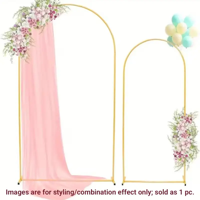 Metal Arch Background Stand, Multiple Sizes, Wedding, Birthday, Baby Baptism, Photo Booth, Garden Decor, Party Decor, Easy Assembly, Reusable, Wedding Backdrop Arch, Wedding Arched Backdrop