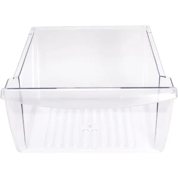 HECASA 240351207 Crisper Pan Drawer (Bottom) Compatible with Frigidaire Refrigerator AP2115971,240351203,240351206,240351209 Freezer Door Shelf Bin Replacement Only (Clear) Plastic (PC)
