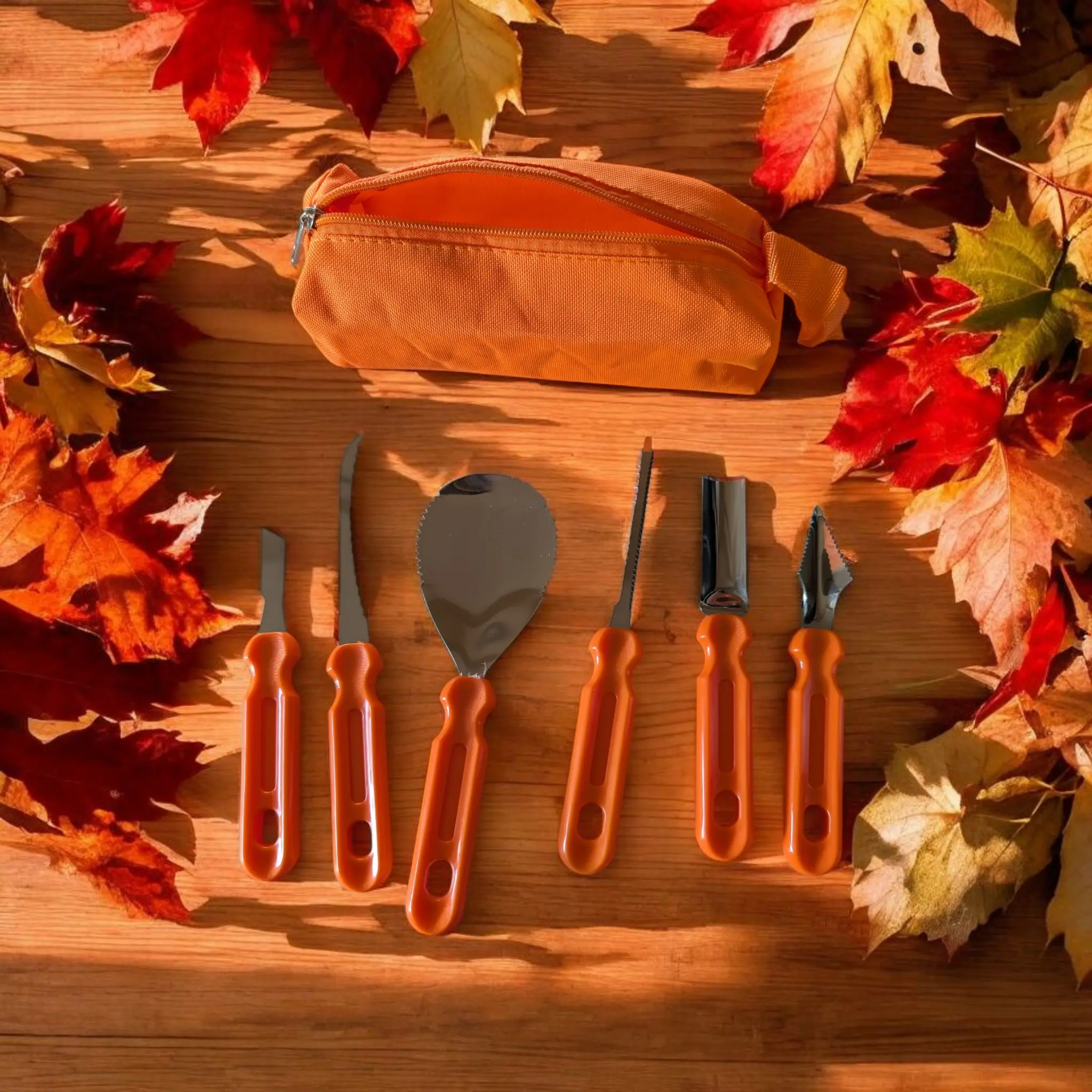Pumpkin Carving Kit and Case for Halloween - Perfect for Carving Pumpkins with Safe Storage - Ideal Halloween Supplies