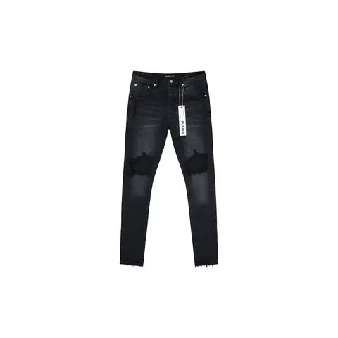 Men's Classic Cotton Stretch Jeans, P002 Black Wash Blowout Menswear Pants
