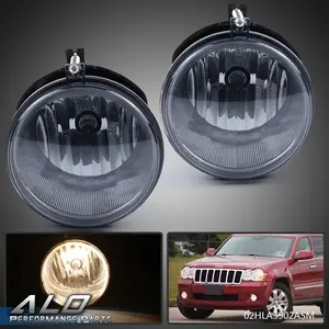Fog Lights W/Bulbs Fit For 05-10 Jeep Grand Cherokee Commander Durango Dakota