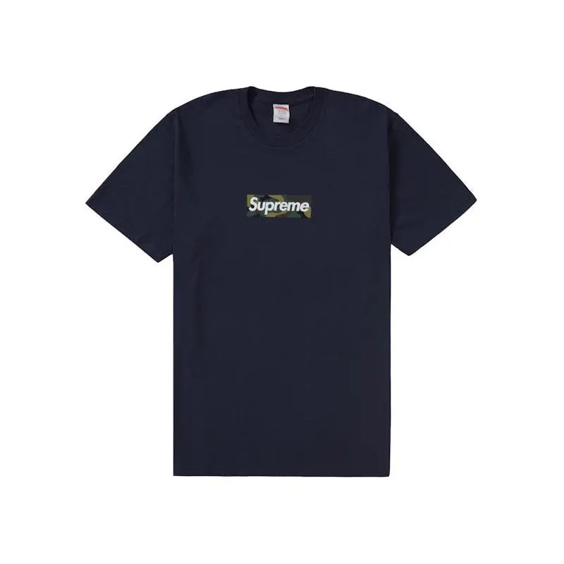 Supreme Men's Box Logo Tee (FW23) Navy, from StockX