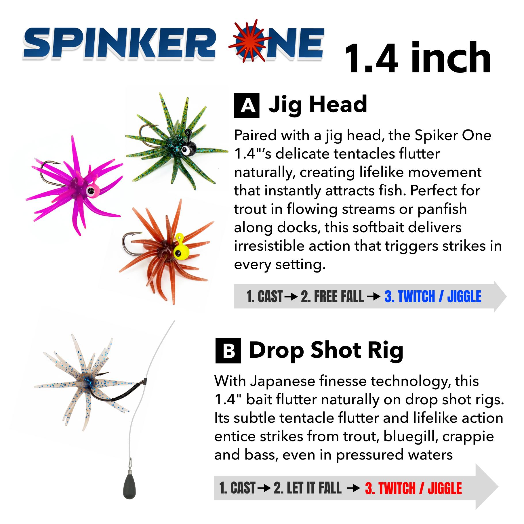 Tentacle Creature Lure, Japanese Style Soft Plastic Baits for Bass Fishing - for Drop Shot, Wacky Rig/Neko Rig and Finesse, Slow Sinking, Soft Bait by Velrifya Tentacle Creature Lure, Japanese Style Soft Plastic Baits for Bass Fishing - for Drop Shot, Wacky Rig/Neko Rig and Finesse, Slow Sinking, Soft Bait by Velrifya