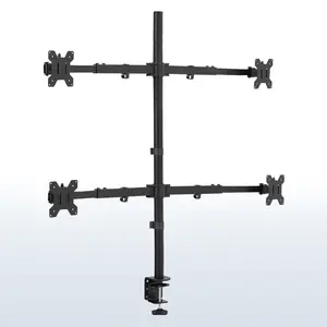 Telescoping Quad Monitor Desk Mount - 27” to 38” Screens