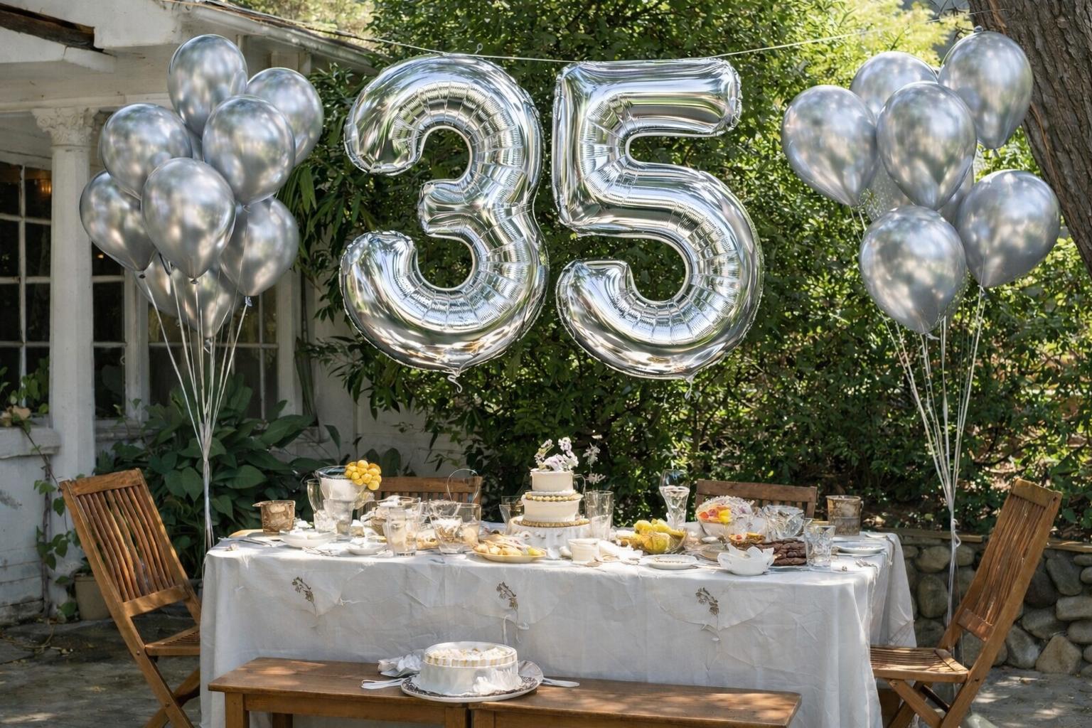 40 Inch Extra Large Silver Number Balloons 0-9, Foil Mylar Helium Balloons for 13th, Sweet 16, 18th, 21st, 30th, 40th Birthday Party Decor, Graduation Backdrop, Anniversary, Photo Booth Props