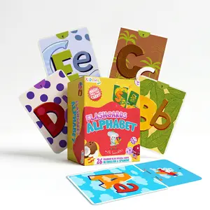 Kidrox Alphabet Flash Cards for Toddlers 2+ Years Old in English & Spanish