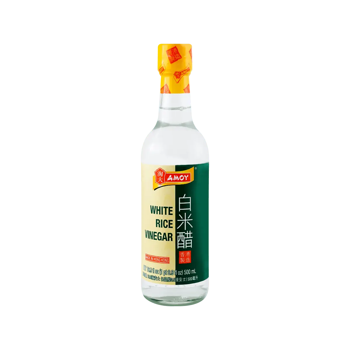 Amoy White Rice Vinegar 500ml - Premium Cooking Ingredient for Asian Cuisine, Marinades, Dressings & Pickling