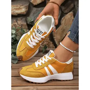 Women’s Sporty Sneakers, Trendy Walking Sneaker, Fashionable Comfort Design, Ideal for Sports & Casual Wear, Durable Breathable Material