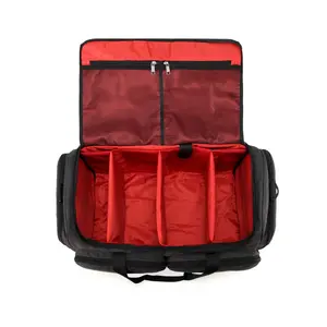 Multi-Function Unisex Travel Duffel Bag with 3-Pair Sneaker Storage, Adjustable Dividers, Ideal for Sneakerheads and Gym Use