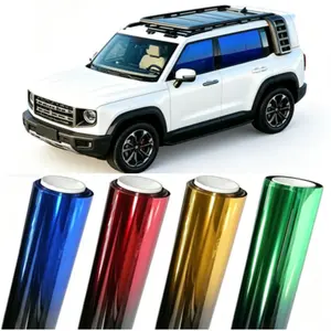Gradient Two-Tone Car Window Tint Film,118*19.68in UV Protection,Heat Insulation,Easy Install With Squeegee,One-Way Privacy