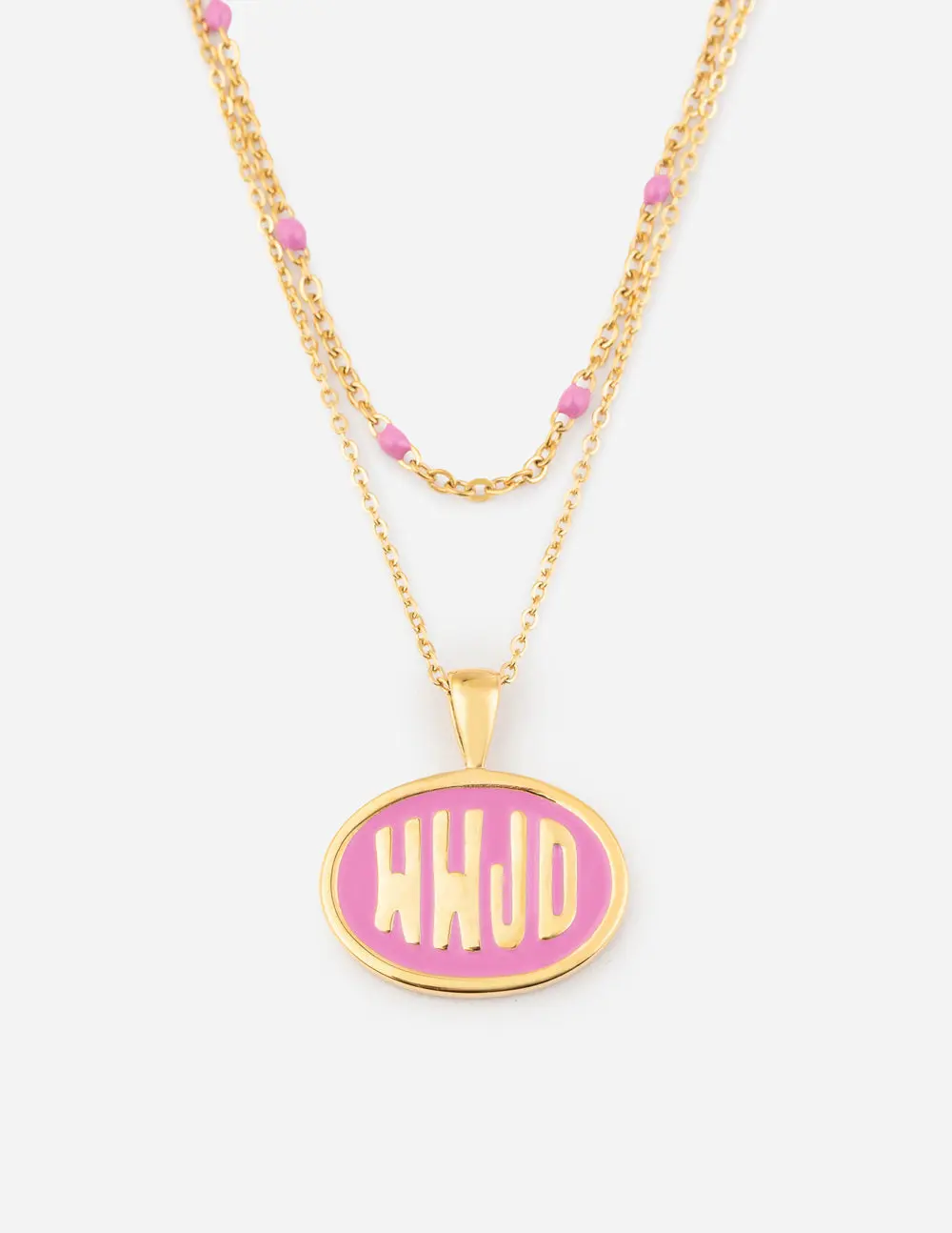 Pink WWJD Necklace Set