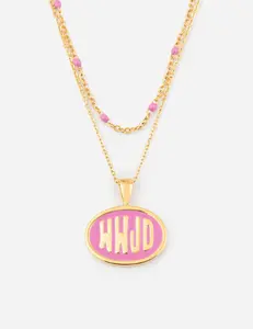 Pink WWJD Necklace Set