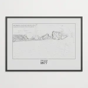 Southern Coast of Long Island From Montaukpoint to East Hampton 1877
