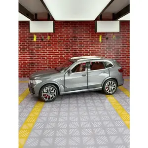 1:24 BMW X5 Alloy Model Car Suv Collectible Toy Car Miniature Alloy Diecast Scale Vehicle Model Sound & Light Toys For Kid Gift