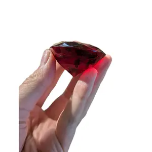 Small Resin Ruby Faux Ruby Resin Crystal Cosplay Gem Nerd Gifts Ruby Crystal Acrylic Gem Craft Gem 4 mm Diamond Shaped Fantasy Crystal