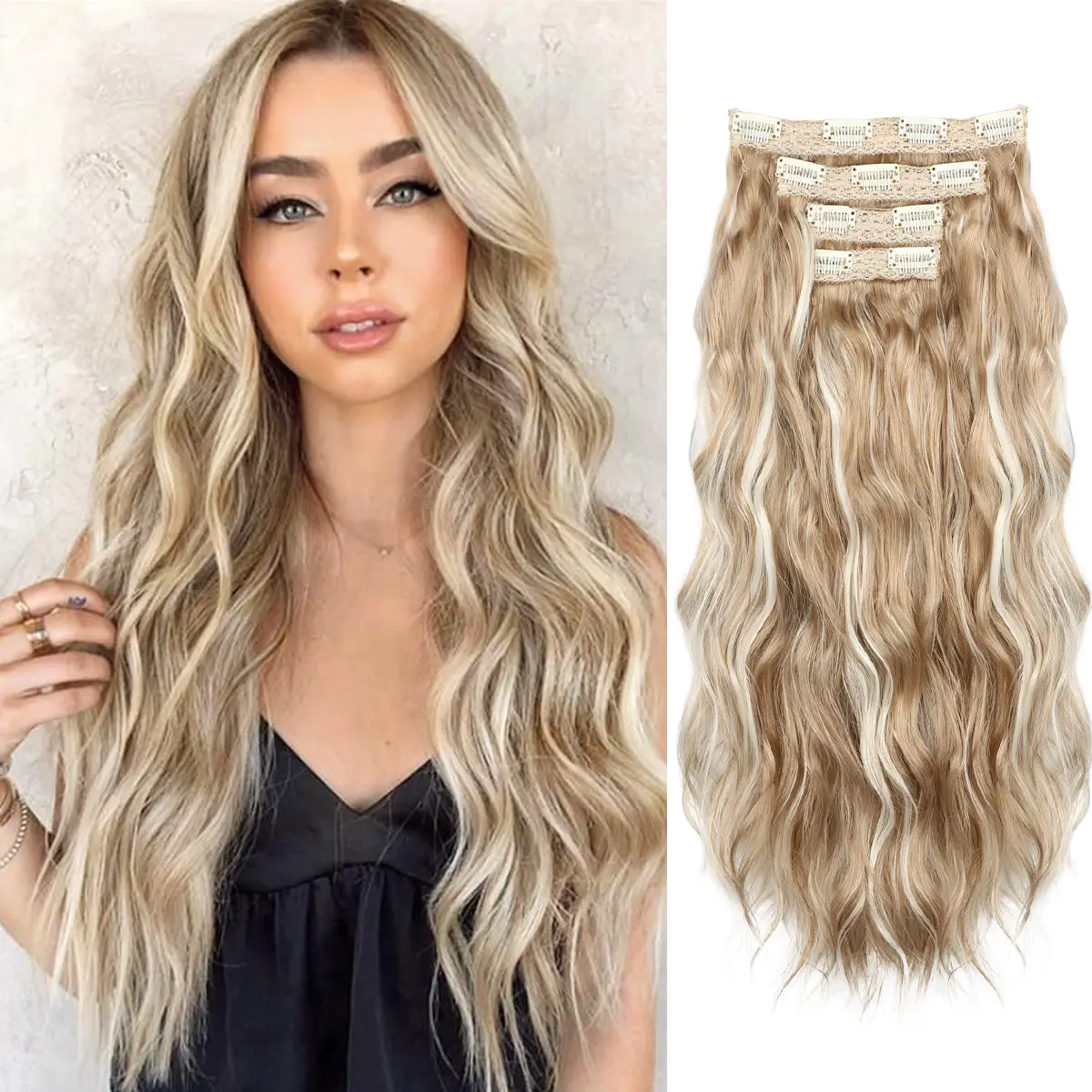 Ash Blonde with Highlights