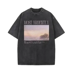 Mr Darcy Pride And Prejudice Most Ardently Graphic Tee Mens Oversized Vintage Washed T Shirt Heavyweight Cotton Jane Austen Bookish Gift Literary Aesthetic Retro Y2K Casual Summer Tops Trending Tiktok Viral Unisex Book Lover Clothing