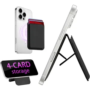 magnetic phone wallet, compatible with Magsafe. Wallet with foldable stand for phone case(women and men), for iPhone 17 16 15 14 13 12 pro max plus