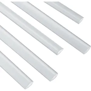30Pcs 8mm Slide Grip Binding Bars, 50 Sheets Capacity A4 Size Teardrop Shape Clear Presentation Report Binder for Report Cover Resume