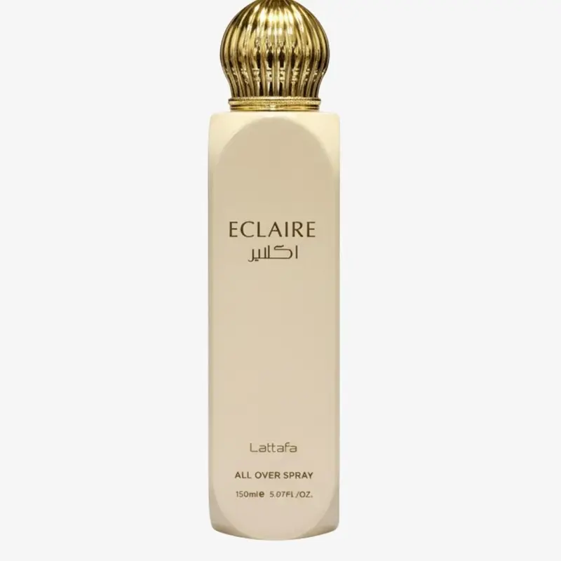 Lattafa Eclaire All Over Spray – 150ml – Unisex Fragrance, Gourmand Vanilla, Vanilla