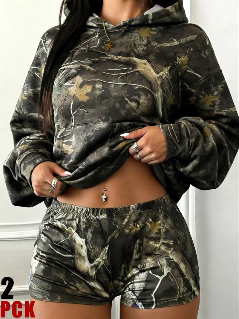 comfort hoodie set camo - TikTok Shop