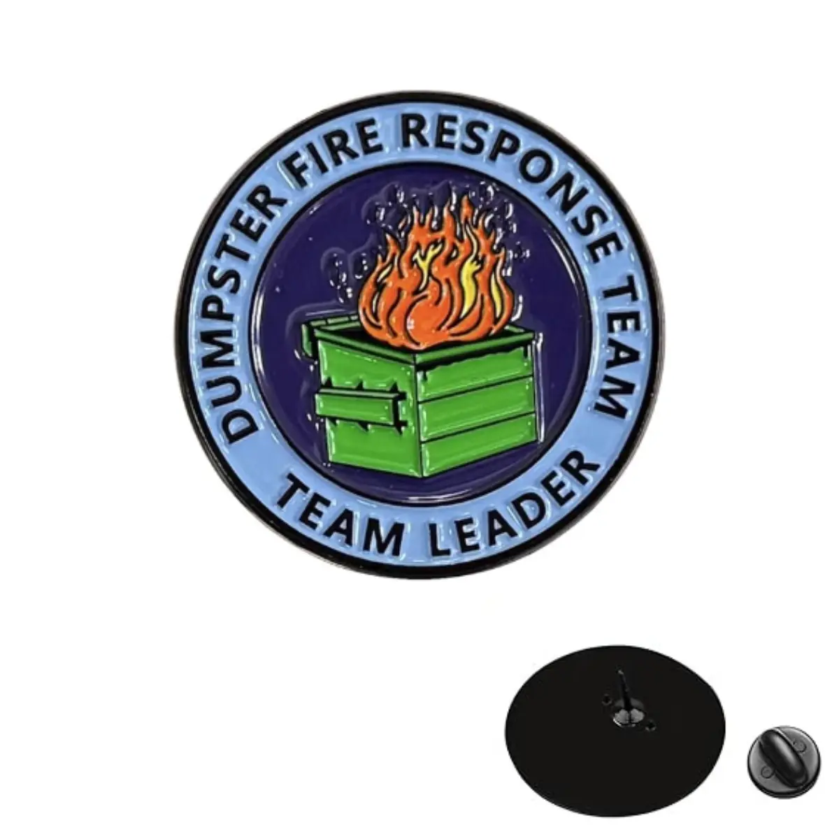 Dumpster Fire Response Team Pin，1Pcs/5Pcs Dumpster Fire Response Team Enamel Pins for Office Hilarious Badge Gifts for Coworkers Team Leader