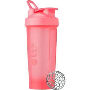 BlenderBottle Classic V2 Shaker Bottle | 28oz Protein Shake Cup, Light Pink