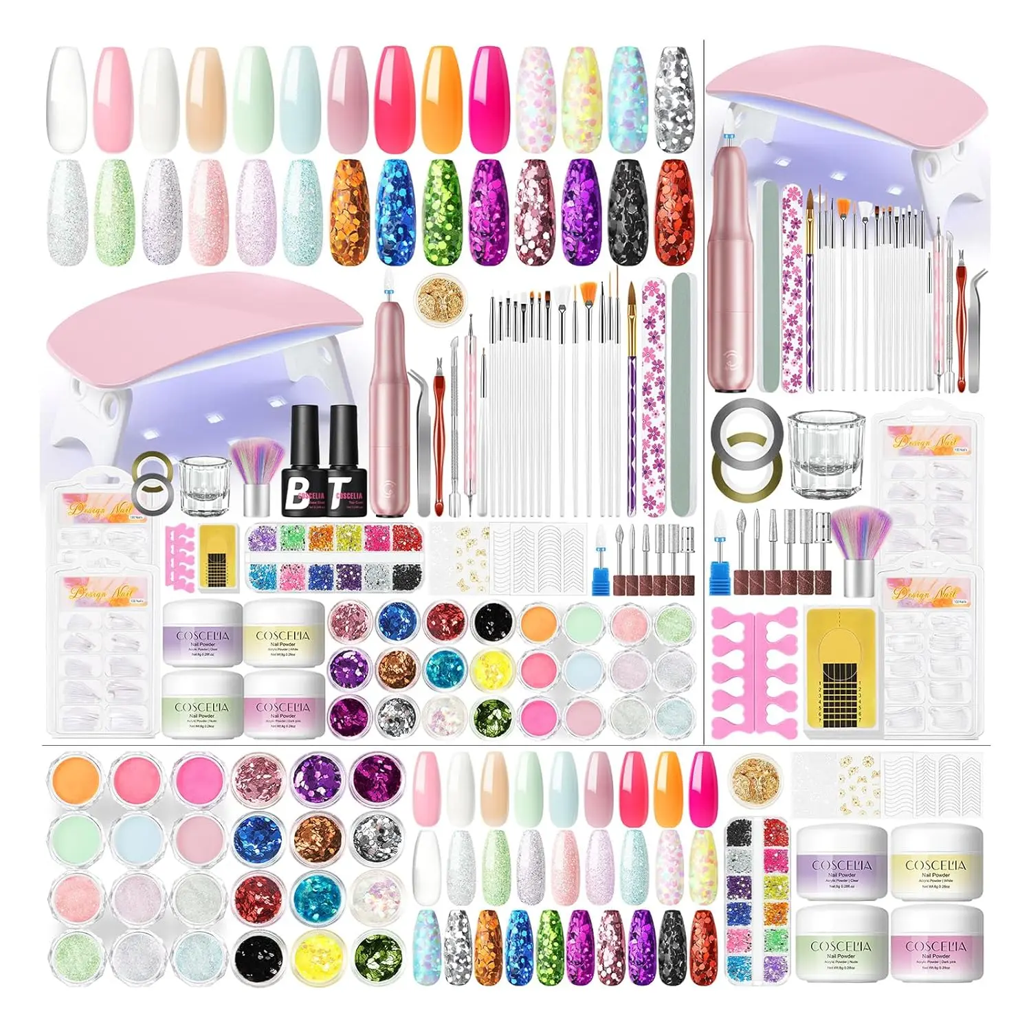 Acrylic Nail Kit with U V Light and Drill