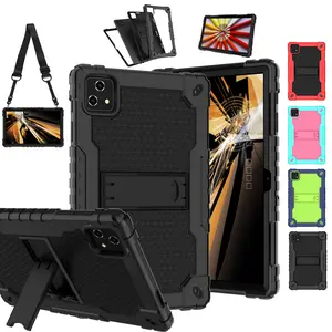 Doemoil Case for T-Mobile Revvl Tab 5G 2023 Released Tablet,Shoulder Strap Soft Silicone & Hard Back Hybrid Shockproof Kids Friendly Protective Case for REVVL TAB 5G 2023 Released