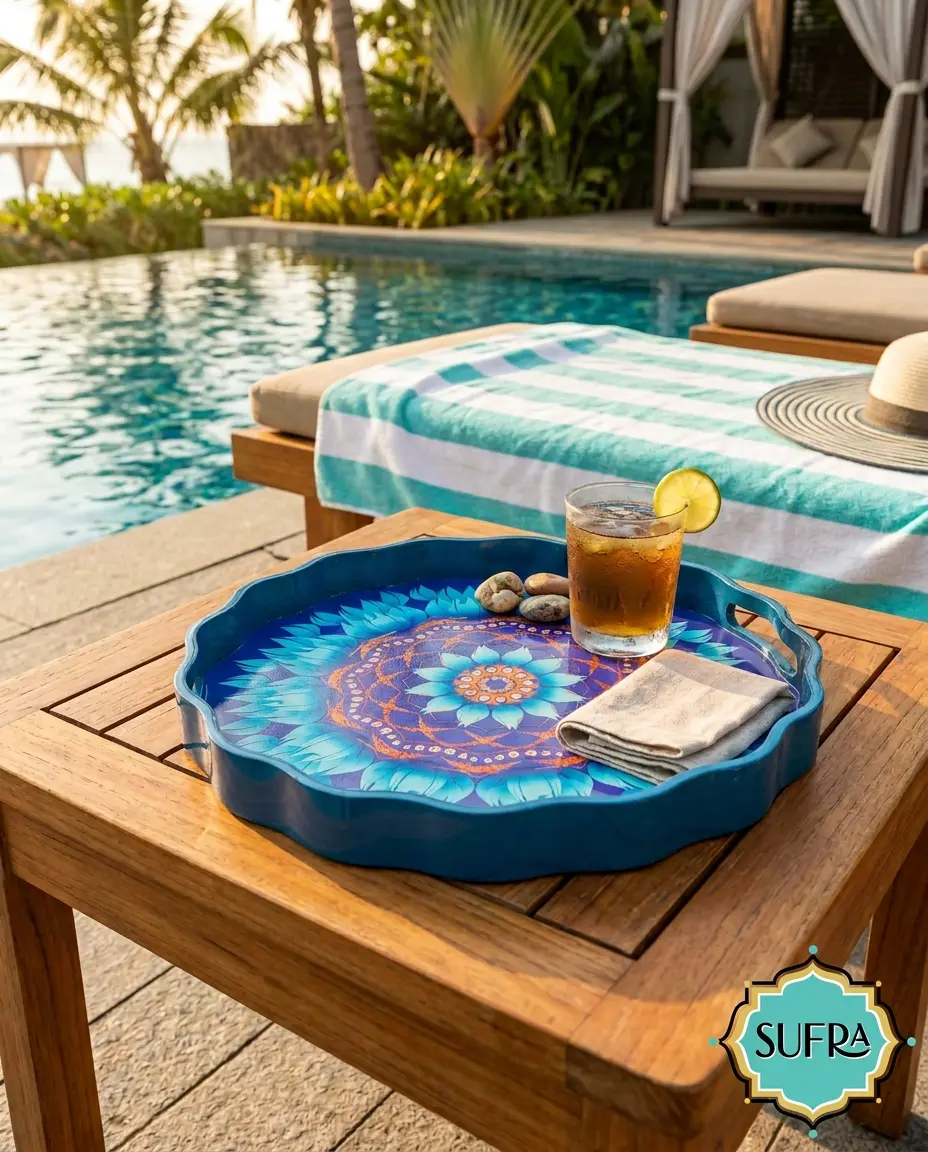 SUFRA Round Serving Tray