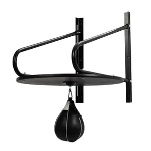 Heavy-Duty Adjustable Speed Bag Platform, 24-Inch Wall Mount Boxing Kit with 360° Swivel for Professional Home Gym Training